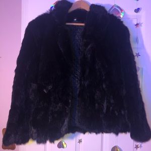 Black Faux Fur jacket